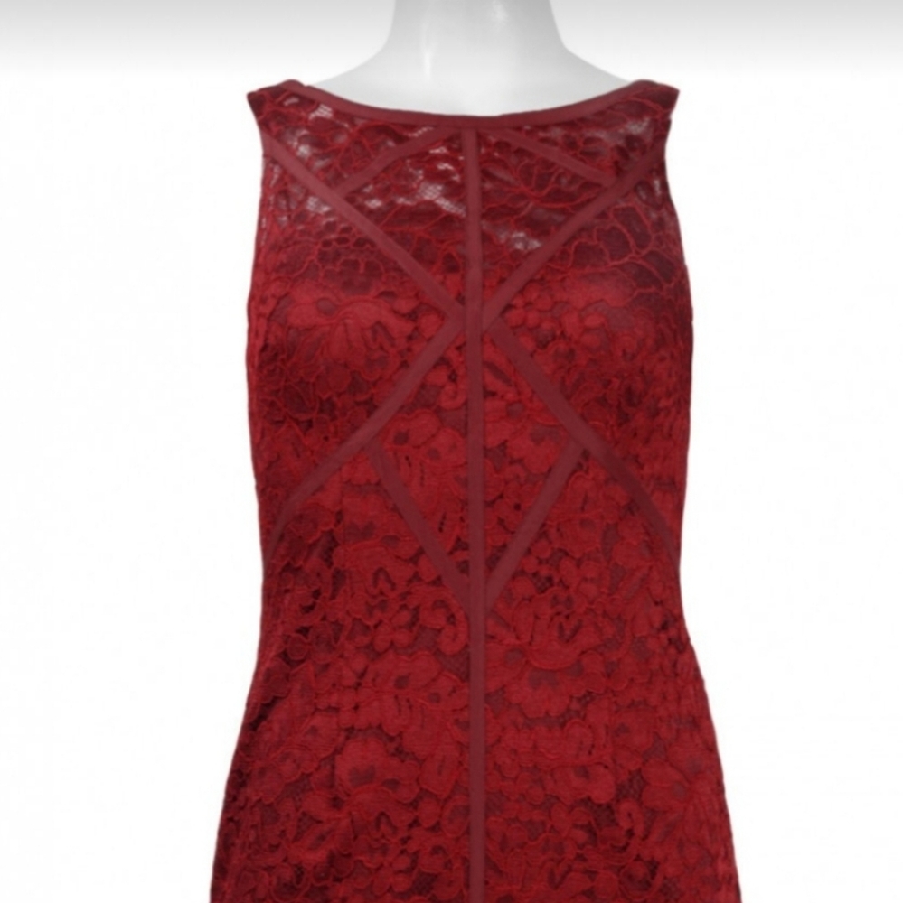BRAND NEW Burgundy Lace Dress